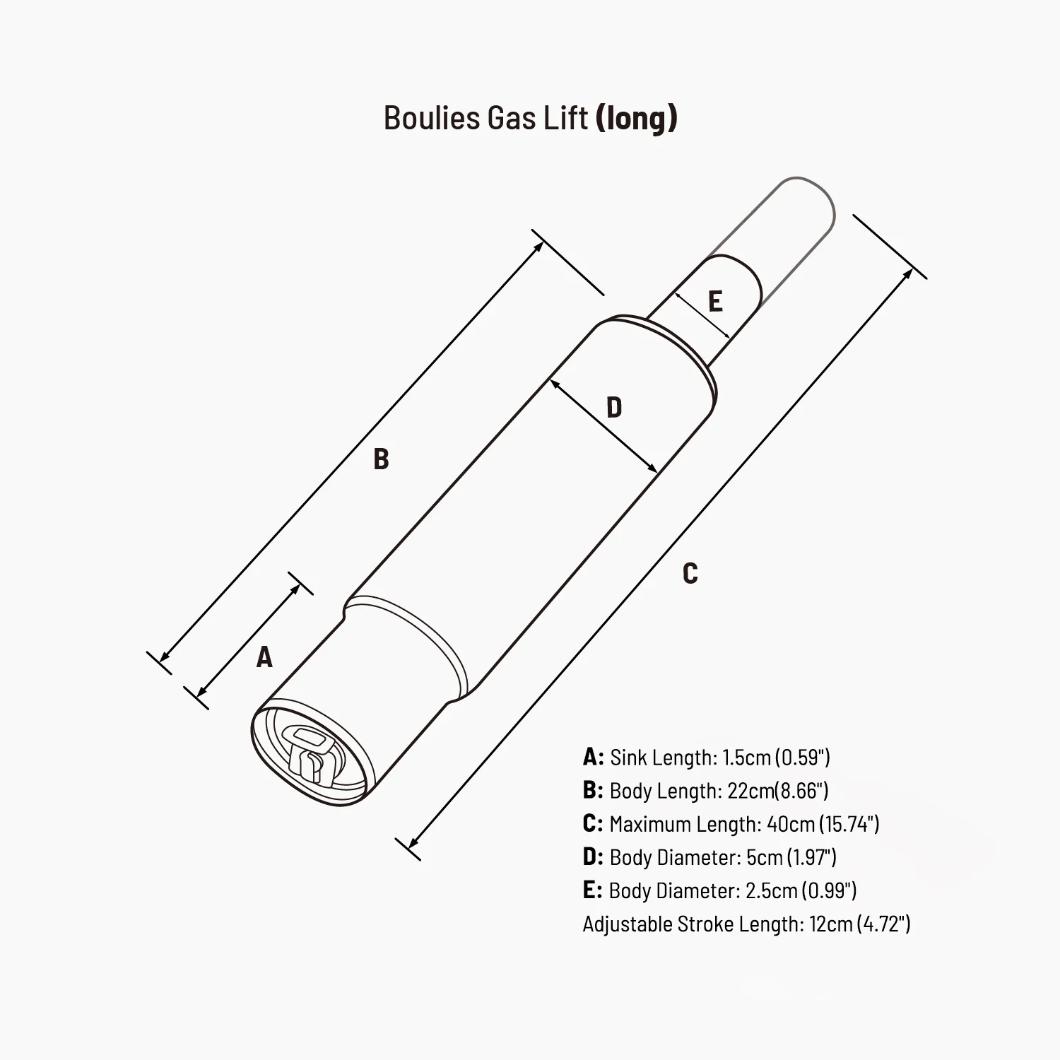 Boulies Sinking Gas Lift (For EP Series Only) - Image 2